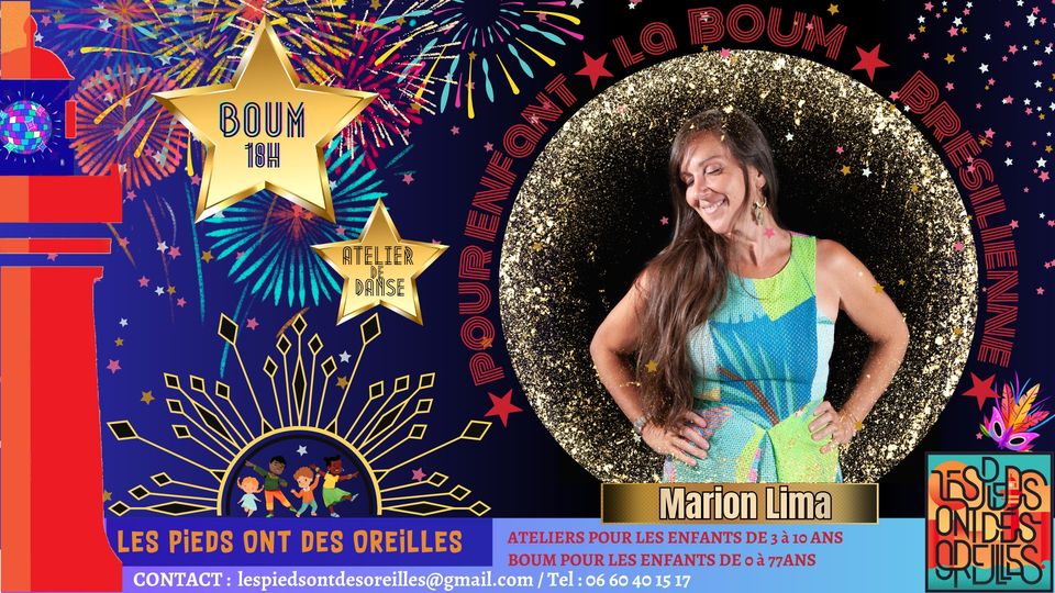 Affiche : Pour les ENFANTS :💥BOUM et ATELIERS de danses brésiliennes