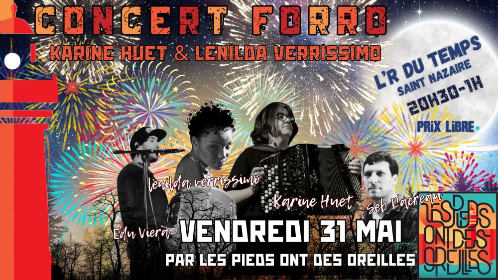 Affiche : Concert Forró Lenilda Verissimo & Karine Huet à Saint-Nazaire