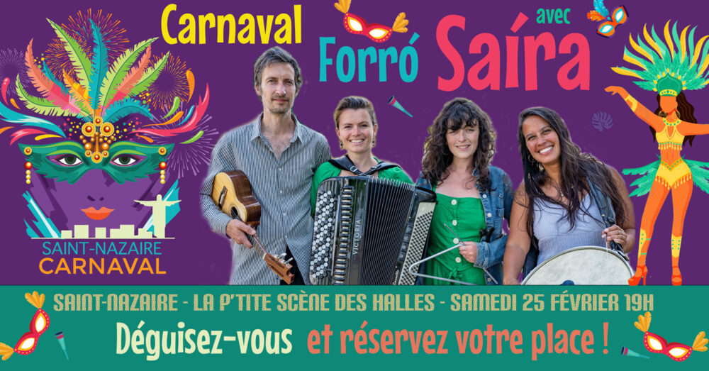 Affiche : Carnaval forró avec Saíra en concert
