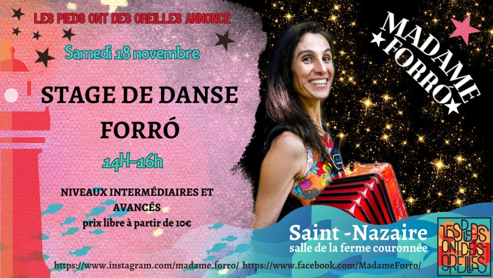 Affiche : Concert et bal forró avec Madame Forró & Balanceio