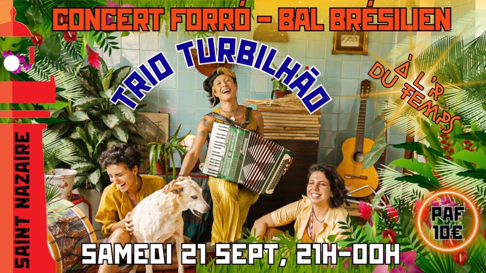 Affiche : Concert forró avec le Trio Turbilhão (São Paulo)