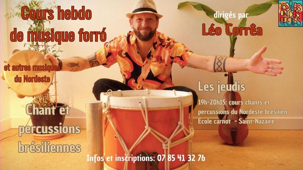 Affiche : Portes ouvertes du cours hebdomadaire de musique du Nordeste brésilien
