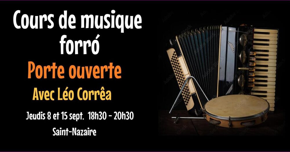 Affiche : Portes ouvertes du cours de musique forró avec Léo Corrêa