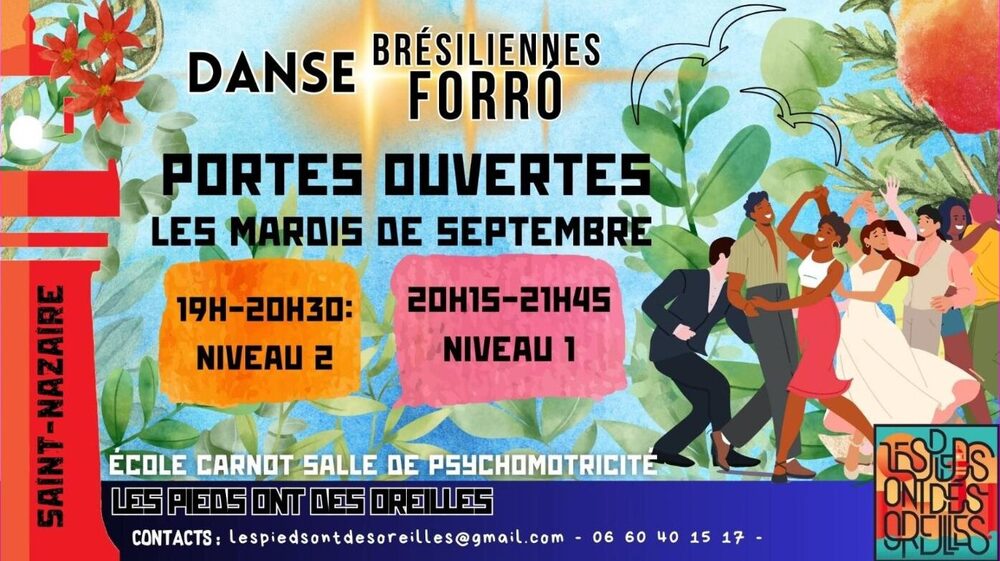 Affiche : Cours hebdomadaire de danse forró