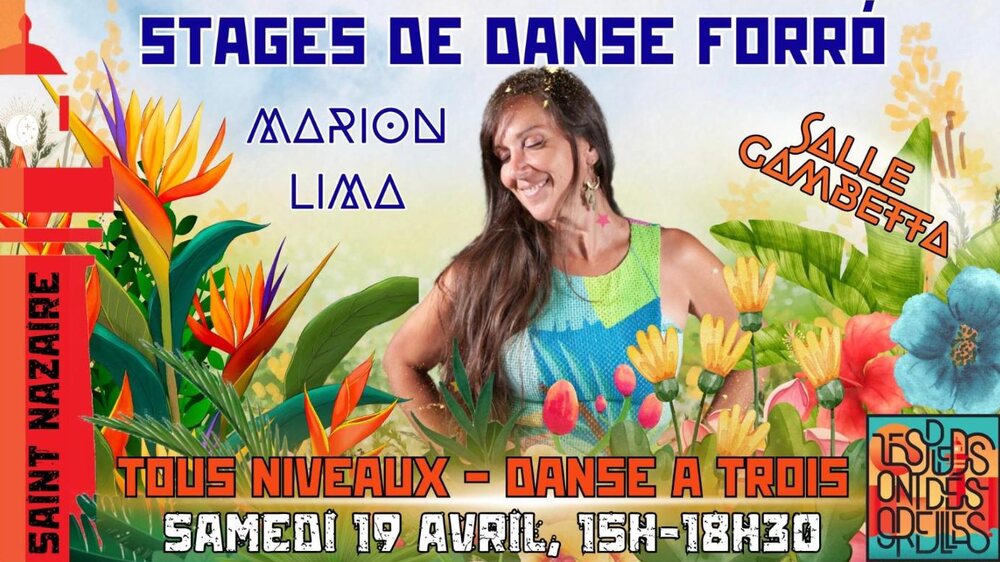 Affiche : Stages de danse forró avec Marion Lima