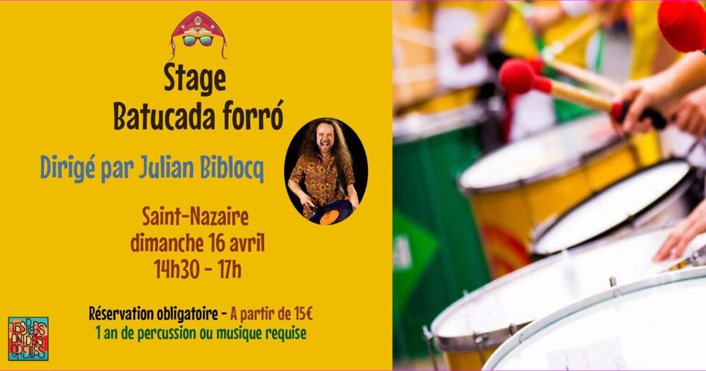 Affiche : Atelier Batucada Forró avec Julian Biblocq
