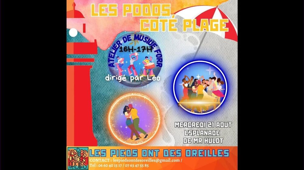 Affiche : Côté plage : atelier de musique forró