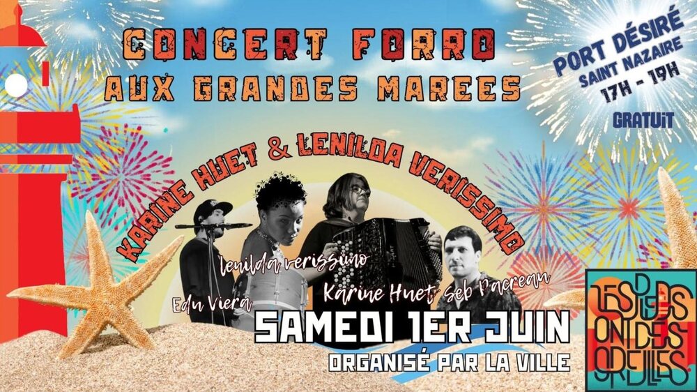 Affiche : Concert forró aux Grandes Marées de Saint-Nazaire