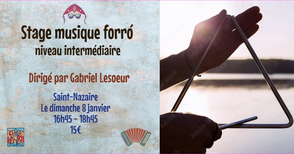 Affiche : Stage de musique forró (niveau intermédiaire) avec Gabriel Lesoeur