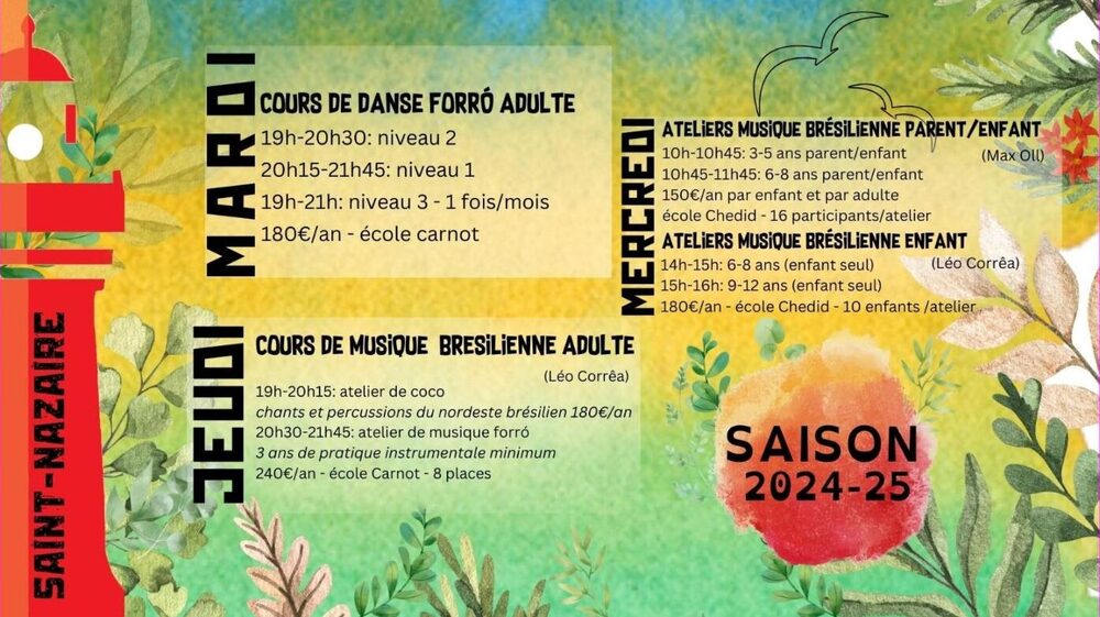 Affiche : Portes ouvertes danse et musique forró pour enfants et adultes