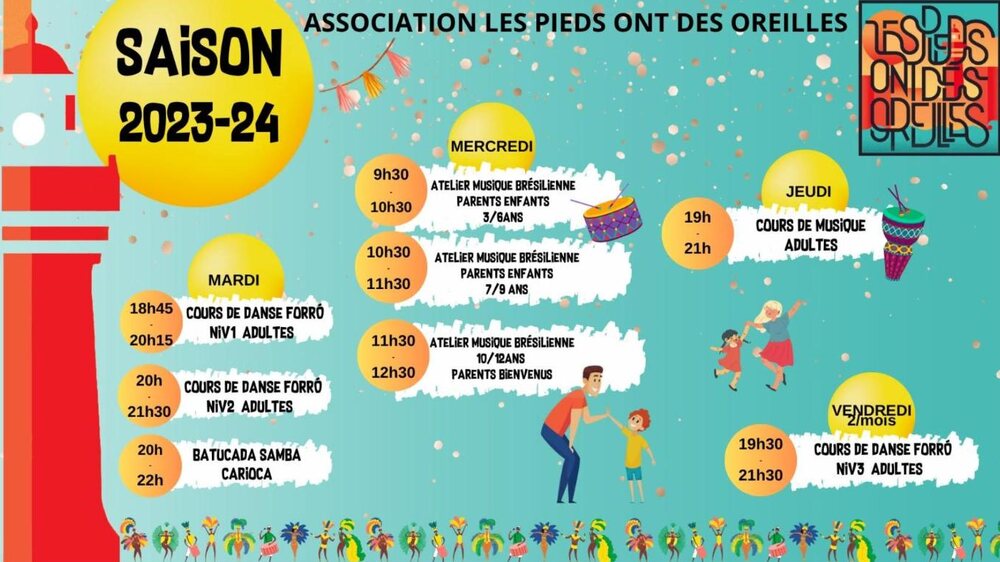 Affiche : Le forró au Forum des assos et mini-bal